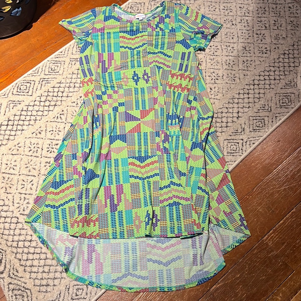 Green LuLaRoe dress